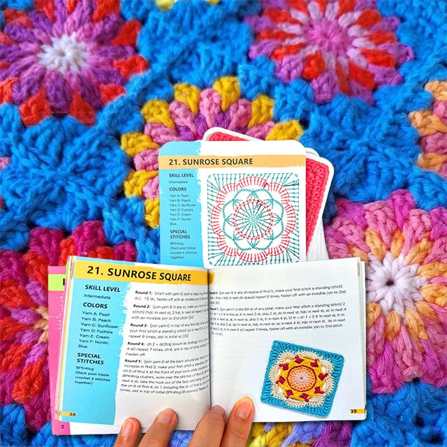 【50 Mix & Match Designs】The Granny Square Card Deck