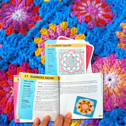 【50 Mix & Match Designs】The Granny Square Card Deck