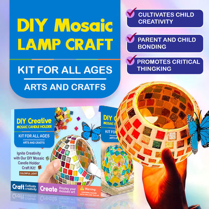 Handmade DIY Mosaic Candlestick Material Kit