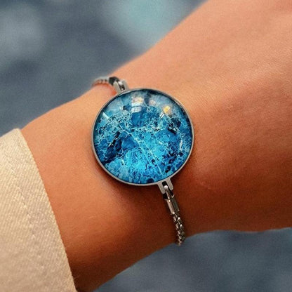 Copper-Plated Druzy Stone Magnetic Field Enhancing Bracelet