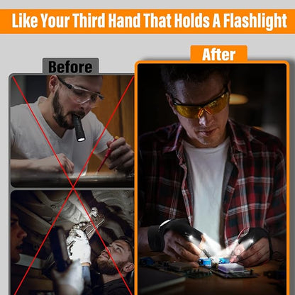 🎄Christmas Sales 49% OFF-LED Flashlight Waterproof Gloves