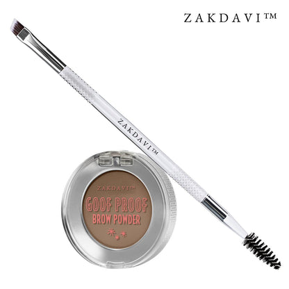 ✨Zakdavi Cosmetics Goof Proof Brow Powder and Brush Set